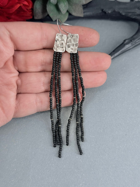 Pendientes Plata Seeds Rectangulo Mini