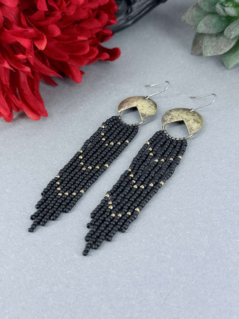 Brass Seed Earrings