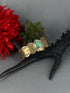 Pulsera Latón Grabados y turquesa