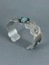 Pulsera Plata Grabados y turquesa