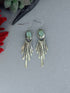 Pendientes Latón Turquesas Palitos
