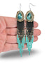 Brass and Turquoise Seed Earrings