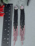 Pendientes Largos Seeds Zafiro Rosa
