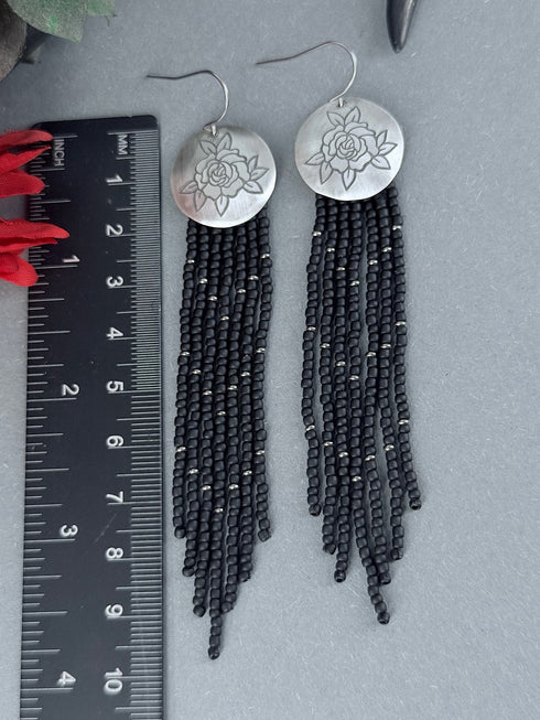 Pendientes Plata Seeds Disco Rosa