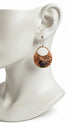 Pendientes Luna Amatista Cobre