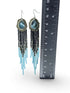 Brass and Turquoise Seed Earrings