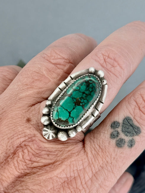 Anillo Plata Estrella Turquesa