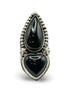 Onyx Heart Duo Ring