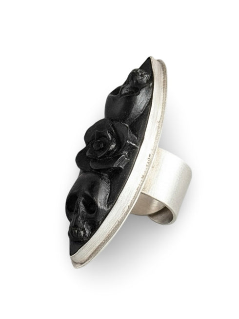 Anillo Skull and Roses