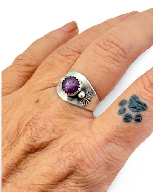 Anillo UNO – Zafiro Rosa