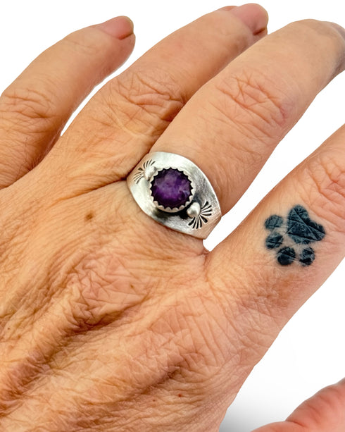 Anillo UNO – Zafiro Rosa