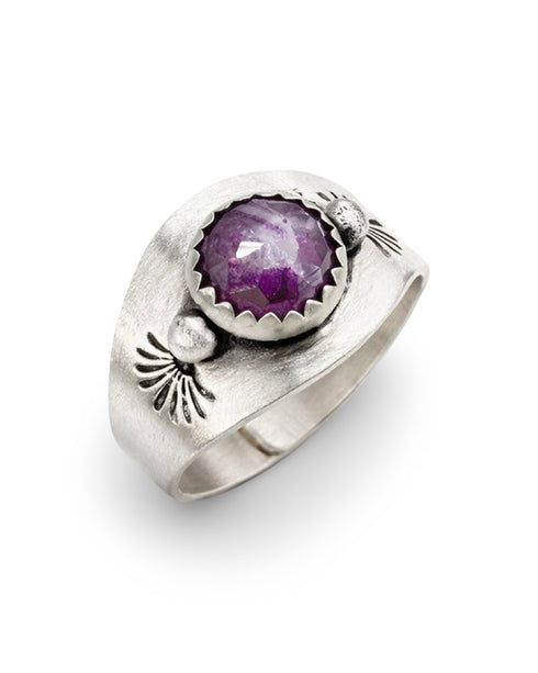 Anillo UNO – Zafiro Rosa