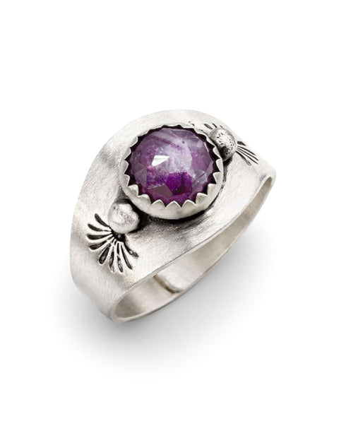 Anillo UNO – Zafiro Rosa
