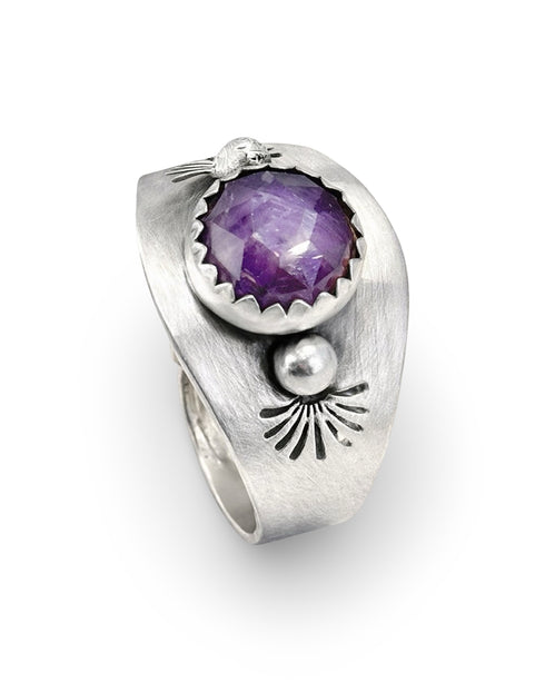 Anillo UNO – Zafiro Rosa