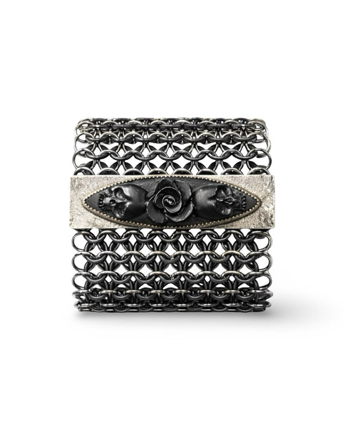Brazalete Malla Elastica Base estrecha Skull and Roses