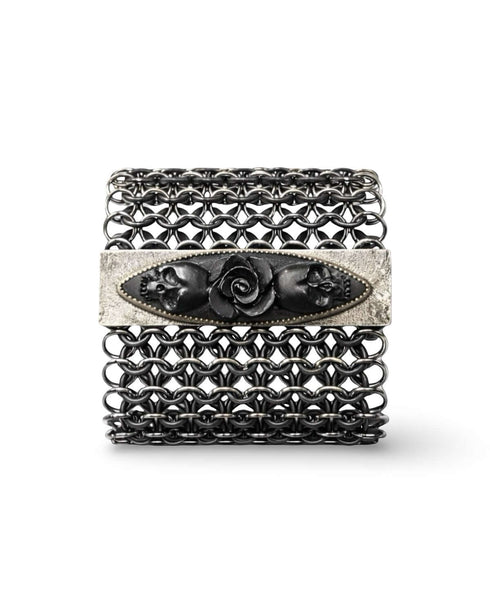 Brazalete Malla Elastica Base estrecha Skull and Roses