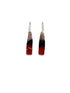 Enameled Copper Rectangle Earrings