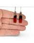 Enameled Copper Rectangle Earrings
