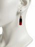 Enameled Copper Rectangle Earrings