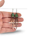 Copper Turquoise Stick Drop Earrings