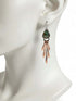 Copper Turquoise Stick Drop Earrings