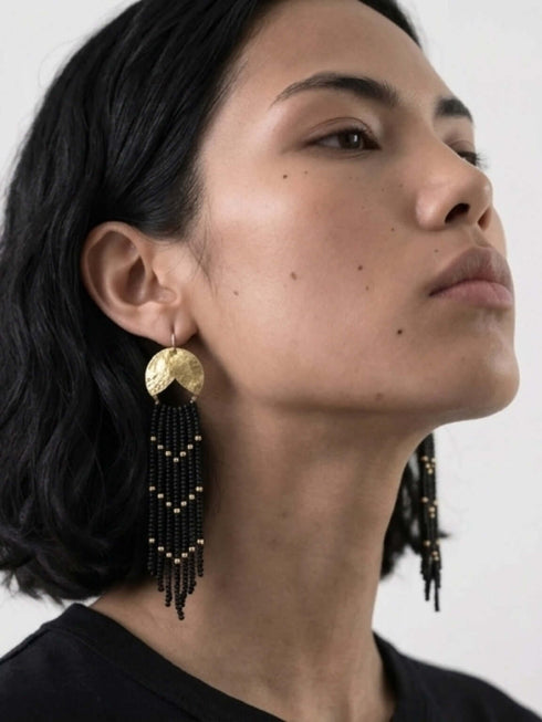 Brass Seed Earrings