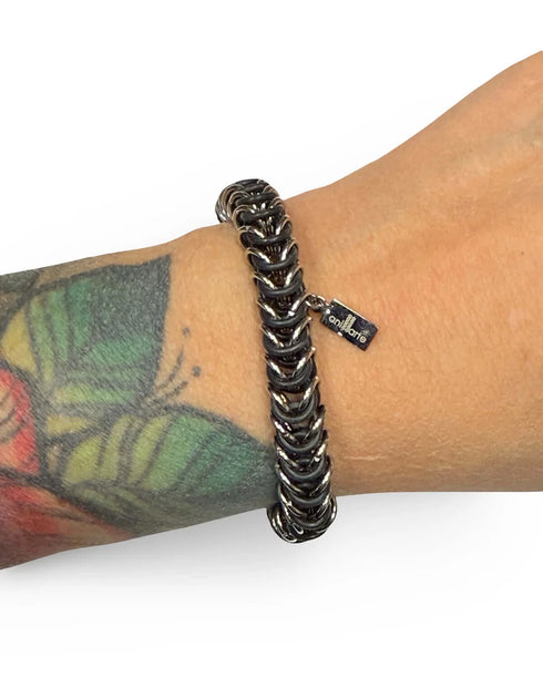 Taller · Crea tu brazalete de malla elástica