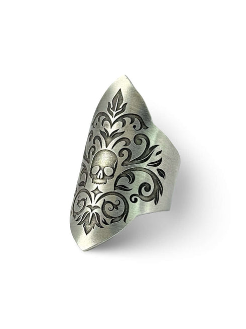 Damask Skull Maxi Ring