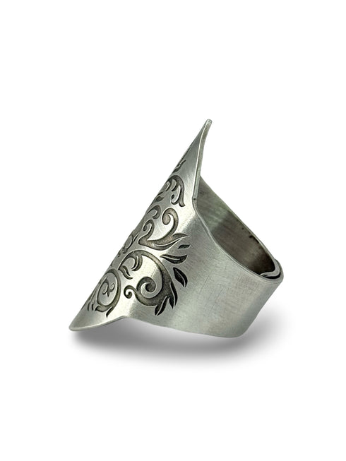 Damask Skull Maxi Ring
