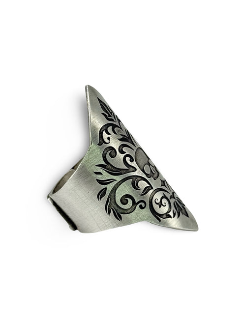 Damask Skull Maxi Ring