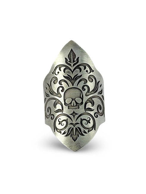 Damask Skull Maxi Ring