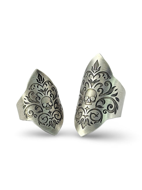 Damask Skull Maxi Ring