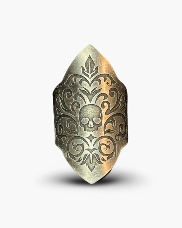 Anillo Damask Skull Maxi