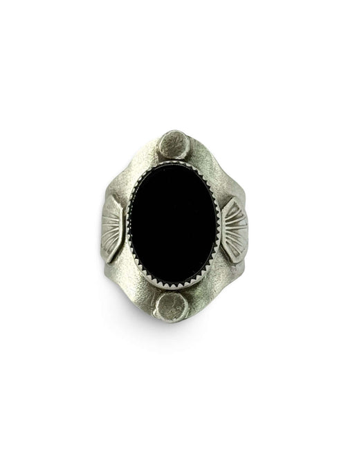 Anillo Escudo Ónix Negro