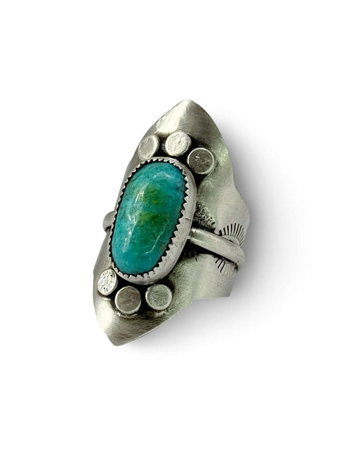 Turquoise Shield Ring