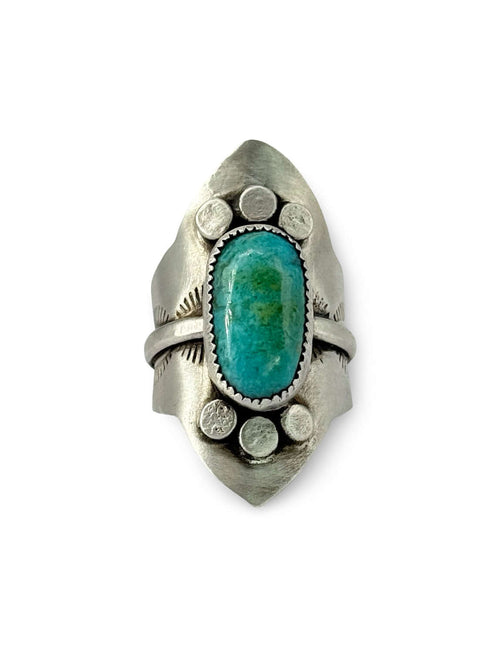 Turquoise Shield Ring
