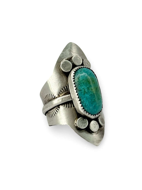 Turquoise Shield Ring