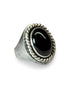 Anillo Sello Ovalado con Piedra