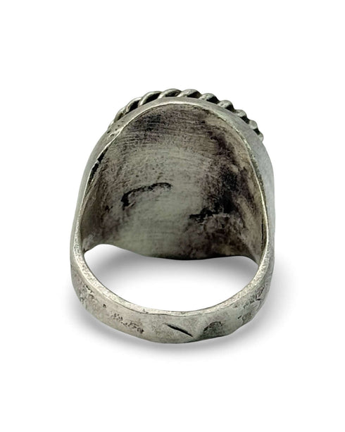 Anillo Sello Ovalado con Piedra