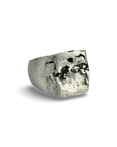 Anillo Sello Cuadrado Broken
