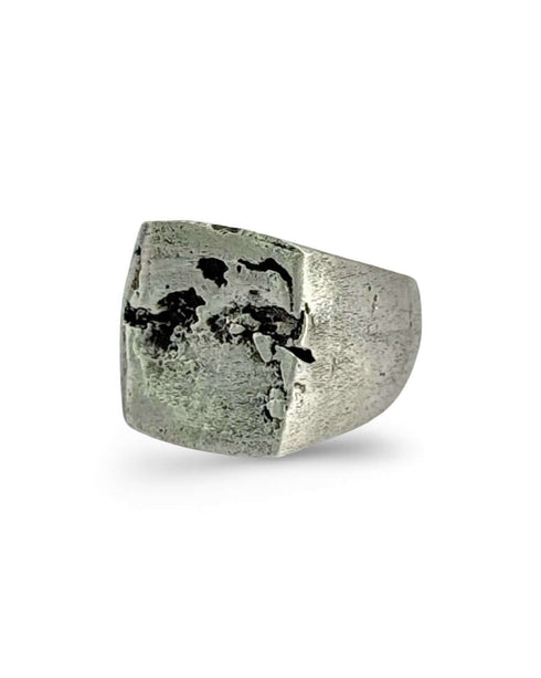 Anillo Sello Cuadrado Broken