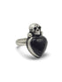 Anillo Skull y Corazon Onix