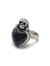 Anillo Skull y Corazon Onix