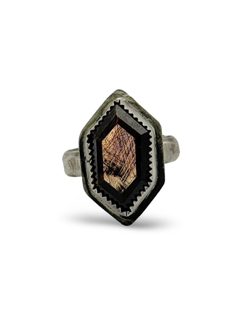 Anillo Zafiro marron