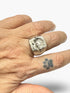 Anillo Sello Cuadrado Broken