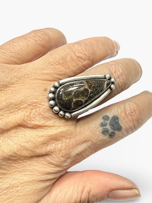 Anillo Turkish Stick Agate