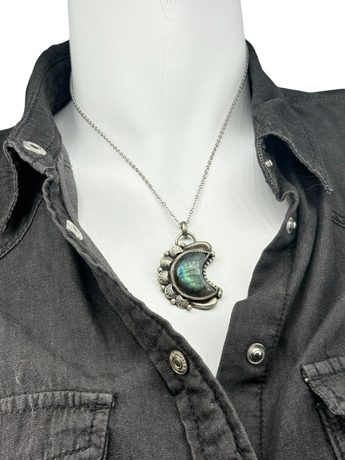 Colgante Luna de Labradorita