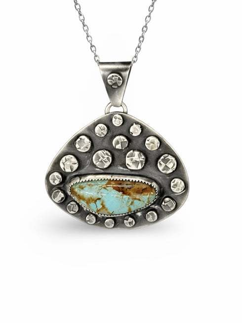 Colgante Geométrico con Turquesa