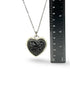 Skull and Roses Heart Pendant