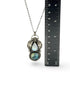 Colgante Duo Blue Opal y Piedra Luna